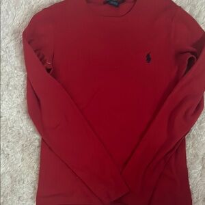 Polo Ralph Lauren Red Long Sleeve Shirt